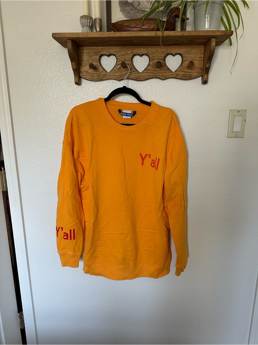Outdoor Voices Oversized 'Y'all' Graphic Sweatshirt